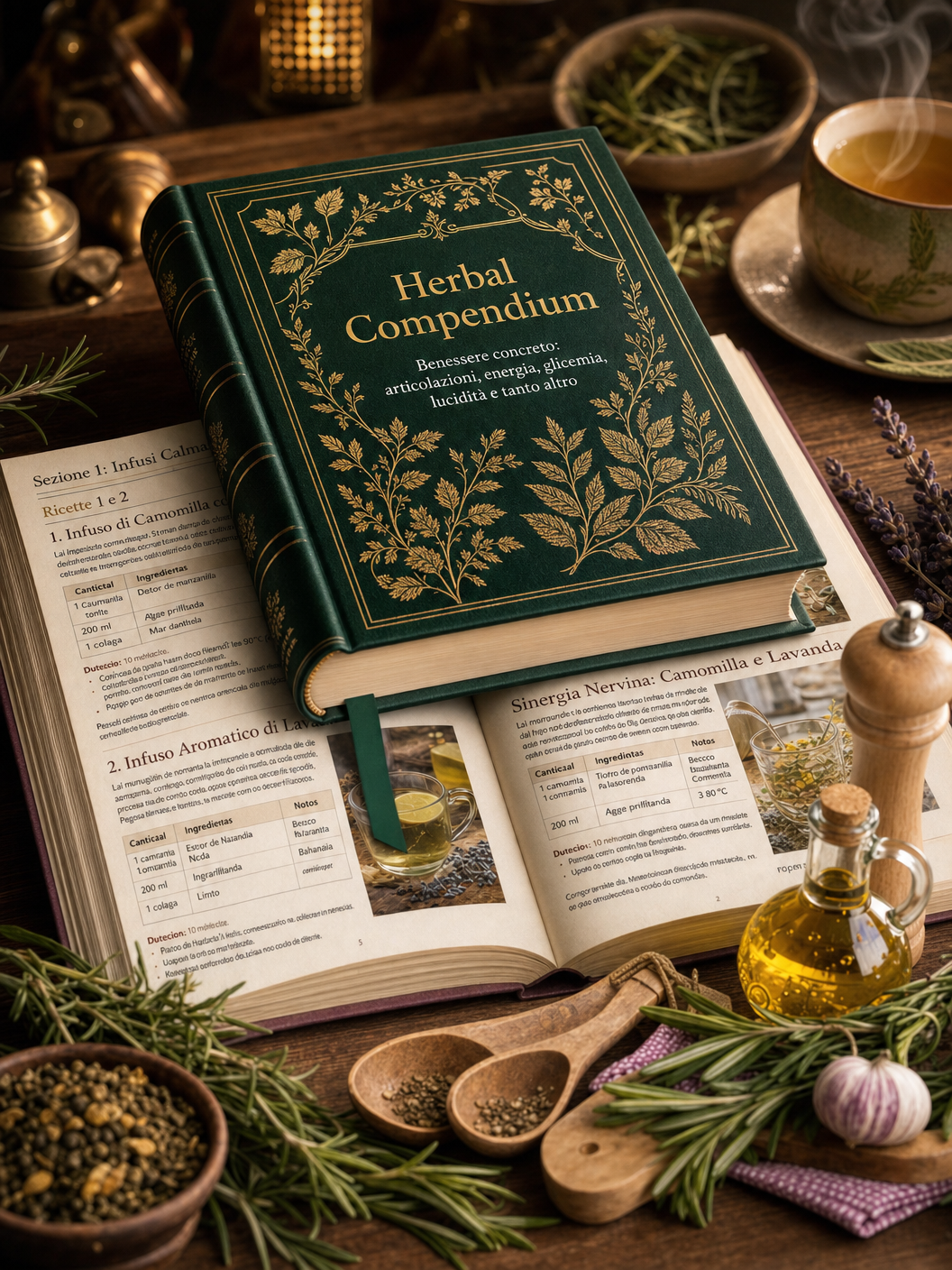 Herbal Compendium - Benessere concreto: articolazioni, energia, glicemia, lucidità e tanto altro